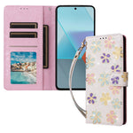 For Xiaomi Redmi Note 14 5G Case RFID Blocking Flower Leather Phone Cover