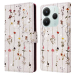 For Xiaomi Redmi Note 14 5G Case RFID Blocking Flower Leather Phone Cover
