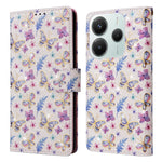 For Xiaomi Redmi Note 14 5G Case RFID Blocking Flower Leather Phone Cover