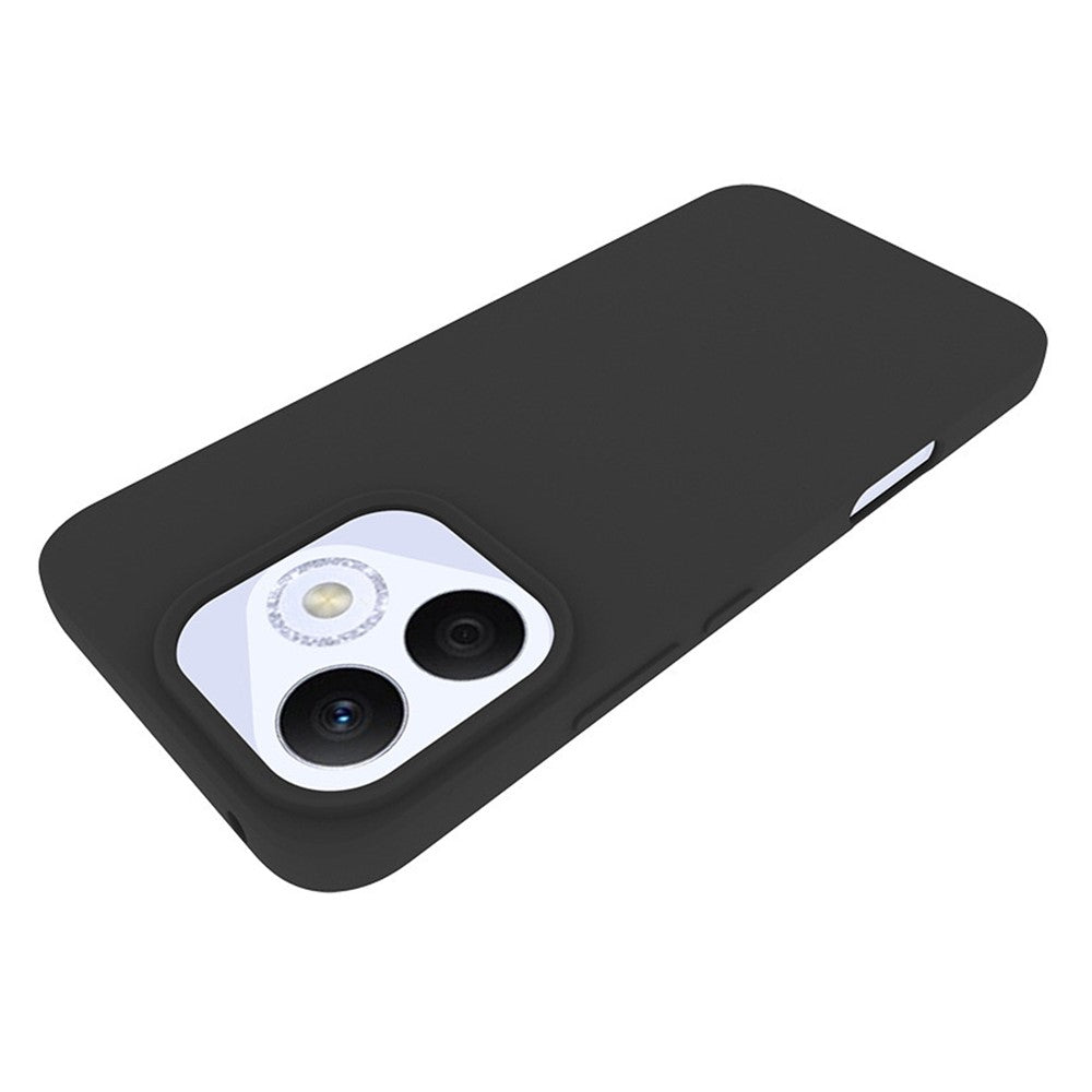 For Honor 400 Lite 5G Case Soft Matte Back TPU Black Phone Cover , Large Cutout