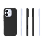 For Honor 400 Lite 5G Case Soft Matte Back TPU Black Phone Cover , Large Cutout