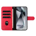 For Xiaomi Redmi Note 14 Pro 4G Stand Case with Strap PU Leather Wallet Phone Cover S Shape Stitching Design