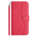For Xiaomi Redmi Note 14 Pro 4G Stand Case with Strap PU Leather Wallet Phone Cover S Shape Stitching Design