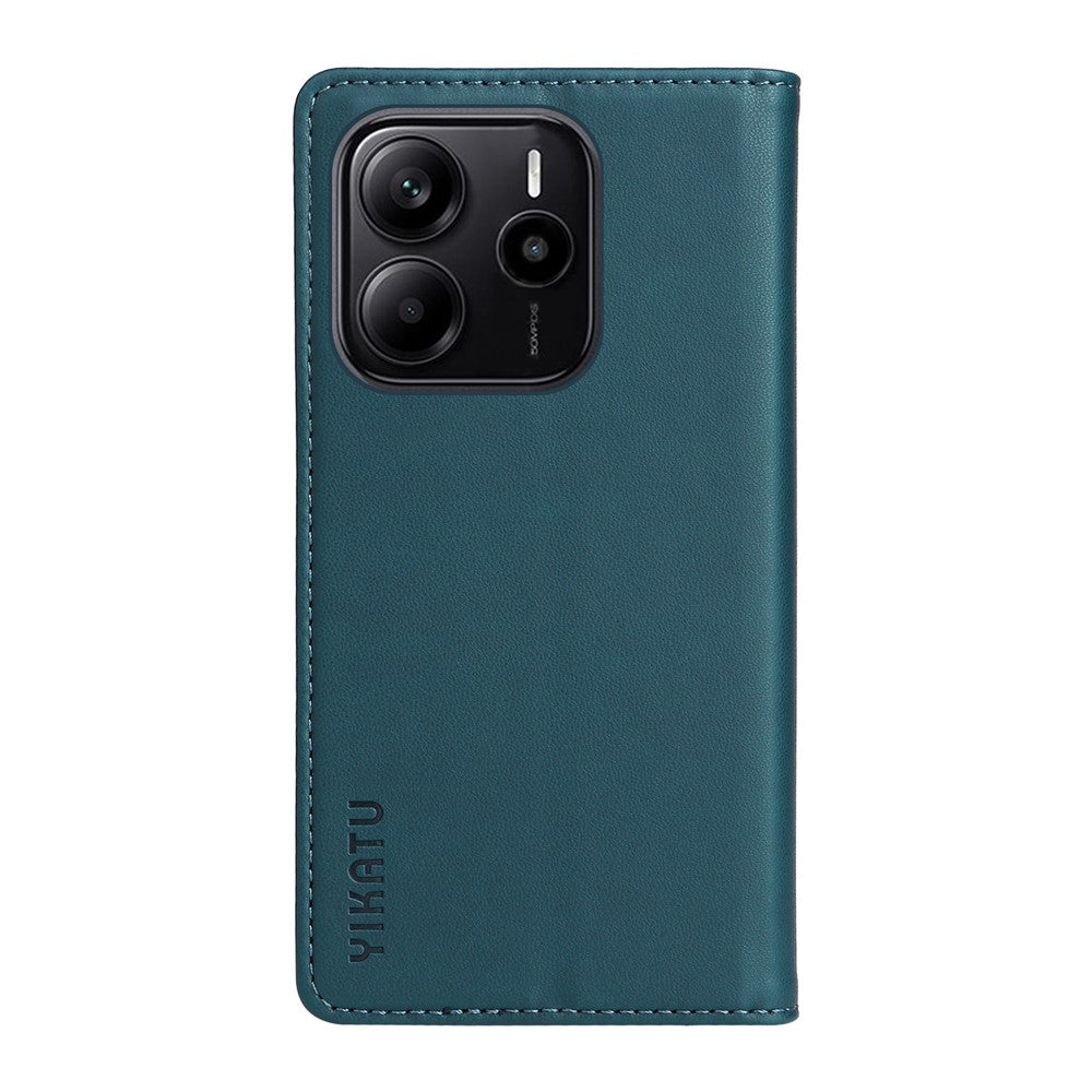 YIKATU For Xiaomi Redmi Note 14 4G (164.84mm) Phone Cases  Magnetic Closure PU Leather Mobile Cover