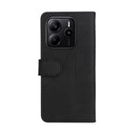 For Xiaomi Redmi Note 14 4G (164.84mm) Leather Phone Case Stand Wallet with Bi-colour Splicing Design