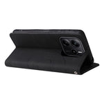 For Xiaomi Redmi Note 14 4G (164.84mm) Leather Phone Case Stand Wallet with Bi-colour Splicing Design