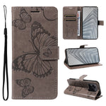 Xiaomi Redmi Note 14 4G (164.84mm) Plånboksfodral Läderfodral med Blommigt Fjärilstryck, Stativ