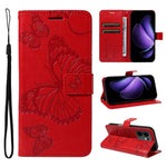 Oppo Reno13 F 5G (Reno 13 FS 5G) / 4G Plånboksfodral Läderfodral med Blommigt Fjärilstryck och Stativ