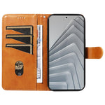 For Xiaomi Redmi Note 14 4G (164.84mm) Wallet Case T-Shape Lines Leather Phone Cover Stand