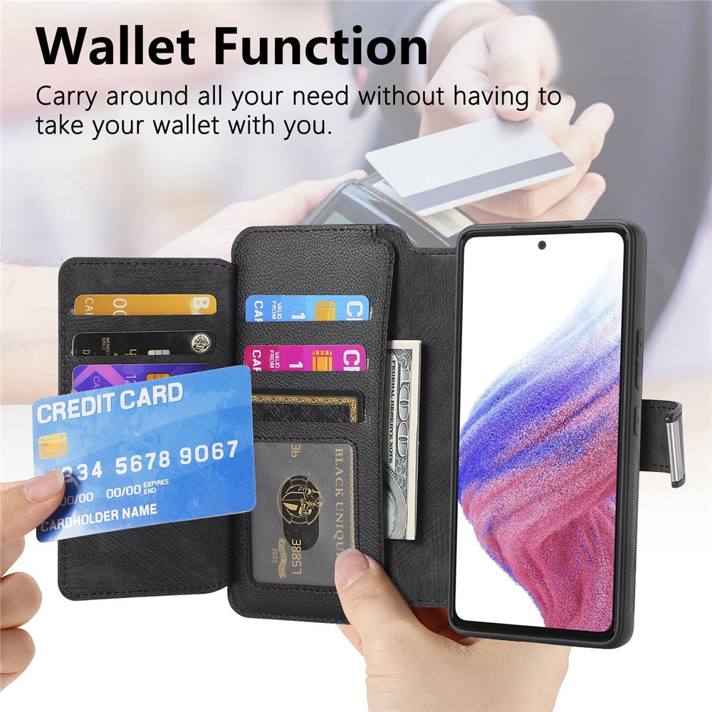 CASENEO For Samsung Galaxy S24 Case  MW-02 Detachable Magnetic Leather Flip Phone Cover