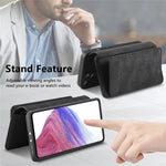 CASENEO For Samsung Galaxy S24 Case  MW-02 Detachable Magnetic Leather Flip Phone Cover