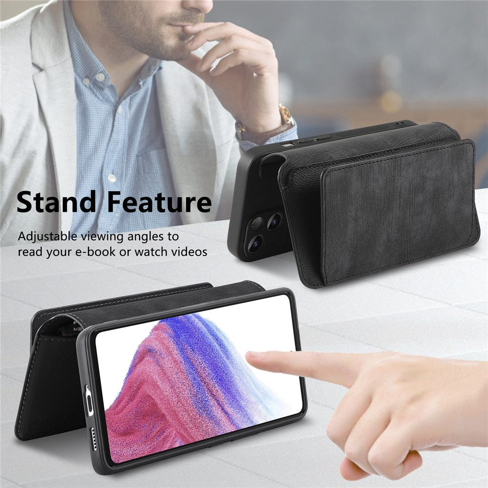 CASENEO For Samsung Galaxy S24 Case  MW-02 Detachable Magnetic Leather Flip Phone Cover