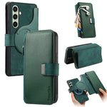CASENEO For Samsung Galaxy S24 Case  MW-02 Detachable Magnetic Leather Flip Phone Cover