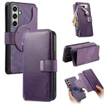 CASENEO For Samsung Galaxy S24 Case  MW-02 Detachable Magnetic Leather Flip Phone Cover