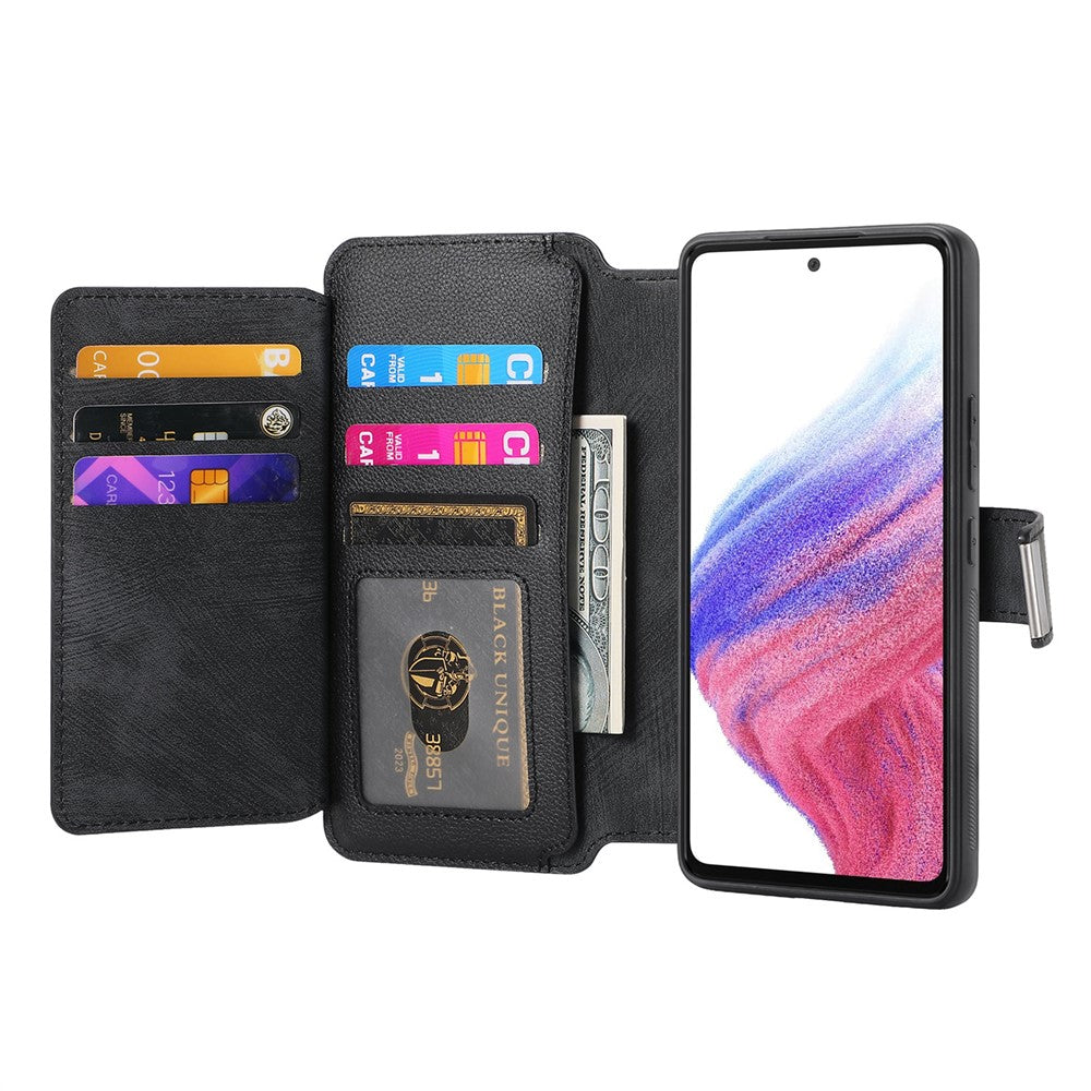 CASENEO For Samsung Galaxy S25 Case MW-02 Detachable Magnetic Leather Flip Phone Cover