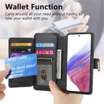 CASENEO til Samsung Galaxy S24 FE Etui MW-02 Aftageligt magnetisk læder flip cover