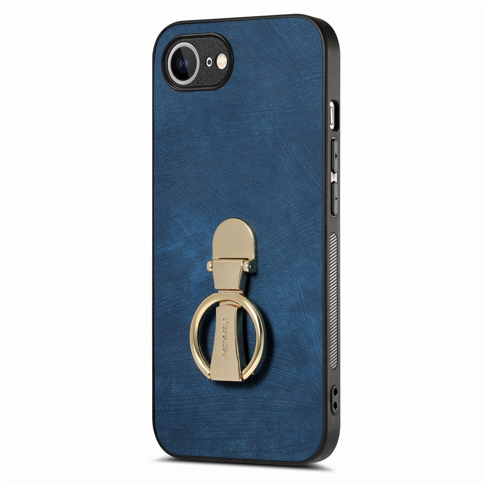 CASENEO D22 For iPhone 17th / 16th Case Folding Kickstand Retro Leather Back Phone Cover