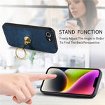 CASENEO D22 For iPhone 17th / 16th Case Folding Kickstand Retro Leather Back Phone Cover