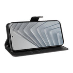 For Xiaomi Redmi Note 14 4G (164.84mm) Leather Wallet Case with Strap Solid Color Phone Stand Cover
