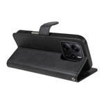 For Xiaomi Redmi Note 14 4G (164.84mm) Leather Wallet Case with Strap Solid Color Phone Stand Cover
