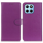 Litchi Texture Phone Cover for Honor X8 5G, Anti-scratch PU Leather Folio Flip Wallet Stand Protective Case