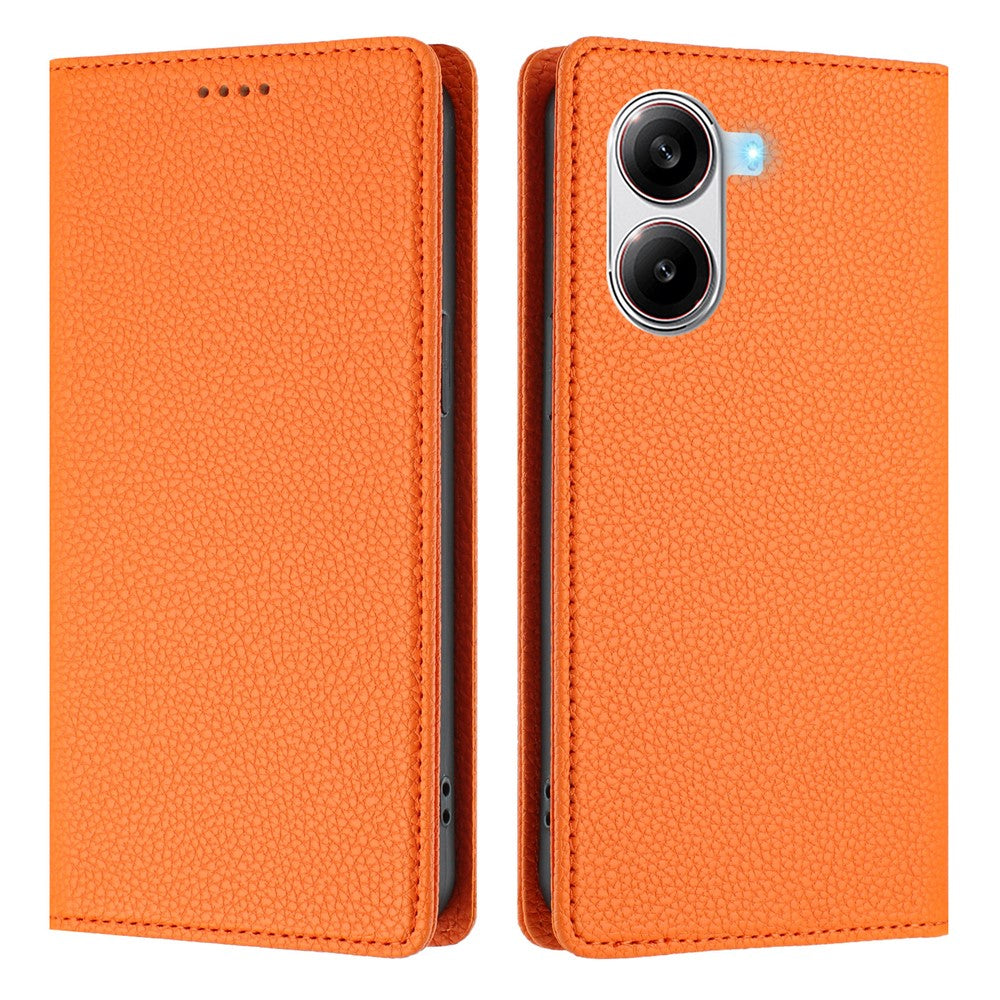 For Xiaomi Poco X7 Pro 5G Wallet Case RFID Blocking Litchi Texture Leather Mobile Cover