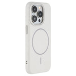 Til iPhone 15 Pro Magnetisk Cover Litchi Tekstur TPU Telefoncover Kompatibelt med MagSafe