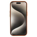 For iPhone 15 Magnetic Case Litchi Texture TPU Phone Cover Compatible with MagSafe