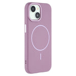 For iPhone 15 Magnetic Case Litchi Texture TPU Phone Cover Compatible with MagSafe