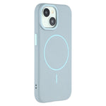For iPhone 15 Magnetic Case Litchi Texture TPU Phone Cover Compatible with MagSafe