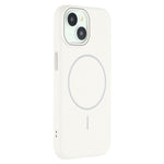 For iPhone 15 Magnetic Case Litchi Texture TPU Phone Cover Compatible with MagSafe
