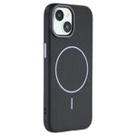 For iPhone 15 Magnetic Case Litchi Texture TPU Phone Cover Compatible with MagSafe