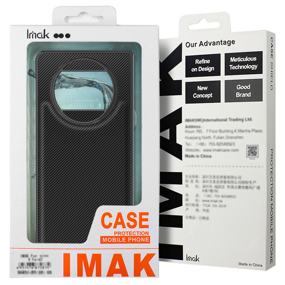 IMAK Ruiyi Series for Oppo Find N5 5G Case Carbon Fiber Leather + PC Phone Cover
