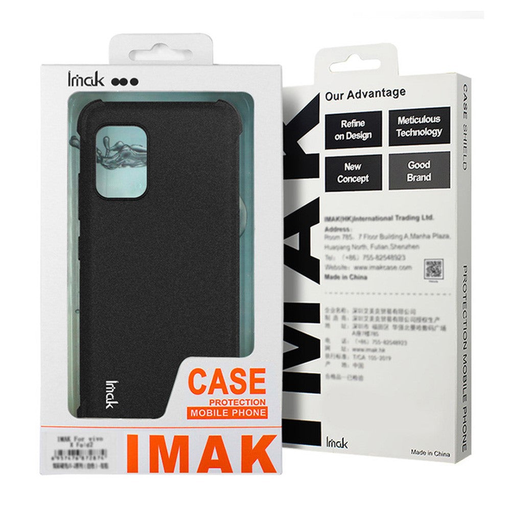 IMAK Skal til Samsung Galaxy S25 Edge, TPU-mobilbeskyttelse med airbag, stødsikkert cover