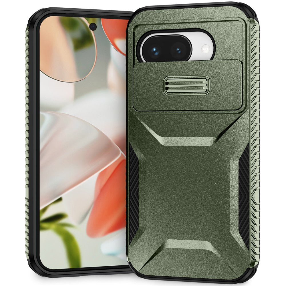 Til Google Pixel 9a Cover Camshield TPU + PC Telefoncover Skridsikker Sidekant