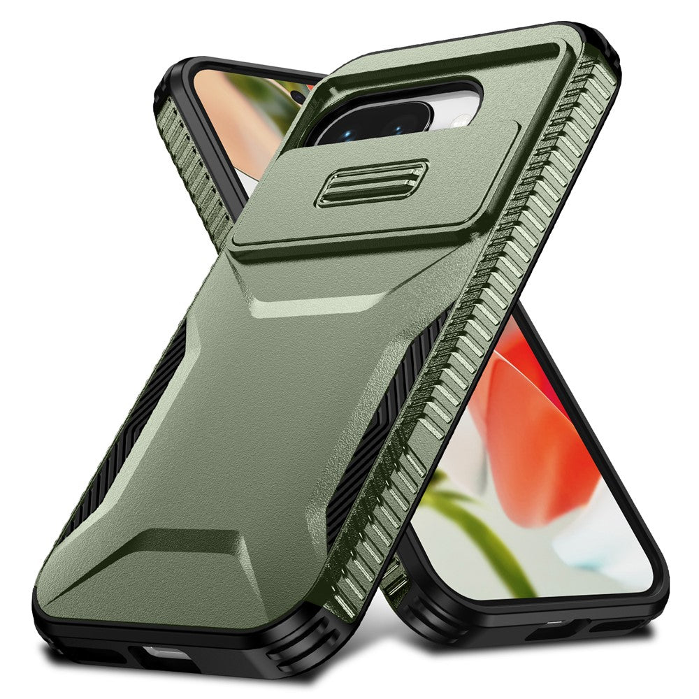 Til Google Pixel 9a Cover Camshield TPU + PC Telefoncover Skridsikker Sidekant