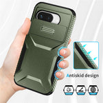 Til Google Pixel 9a Cover Camshield TPU + PC Telefoncover Skridsikker Sidekant