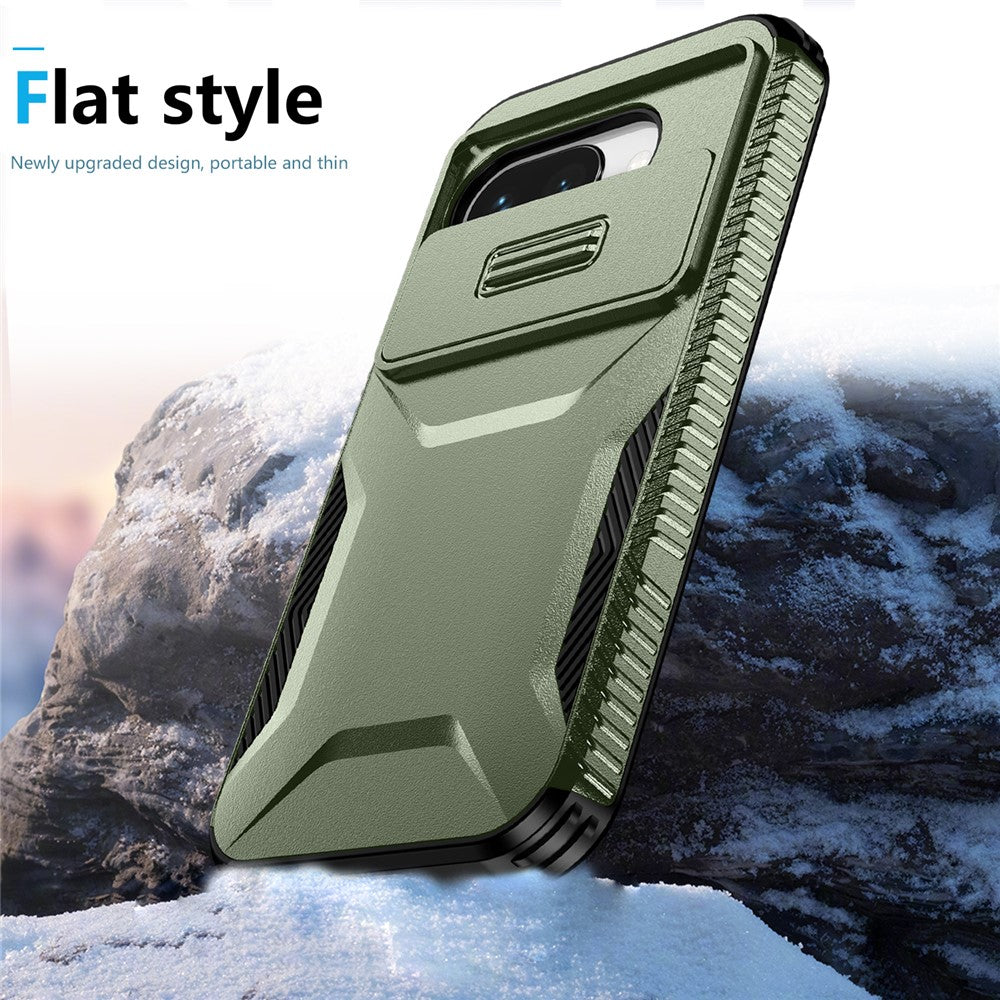 Til Google Pixel 9a Cover Camshield TPU + PC Telefoncover Skridsikker Sidekant