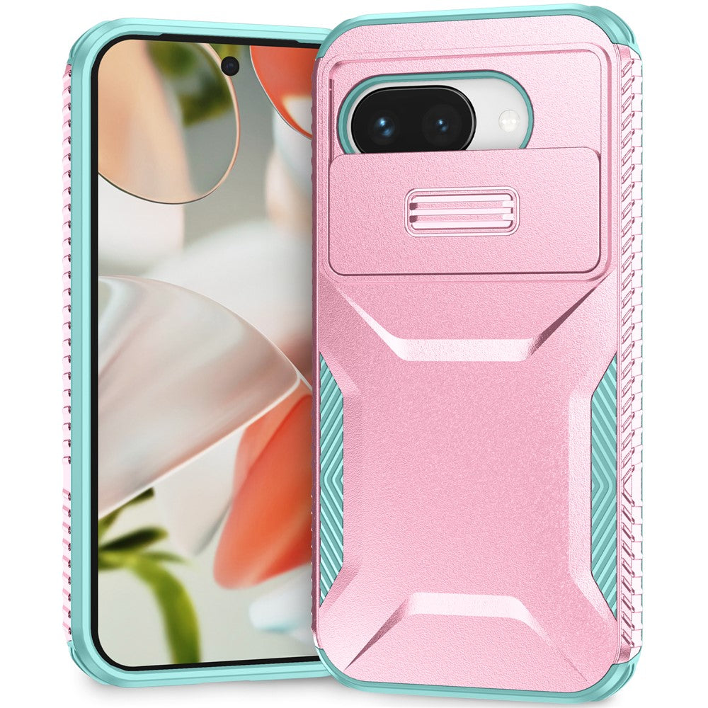 Til Google Pixel 9a Cover Camshield TPU + PC Telefoncover Skridsikker Sidekant