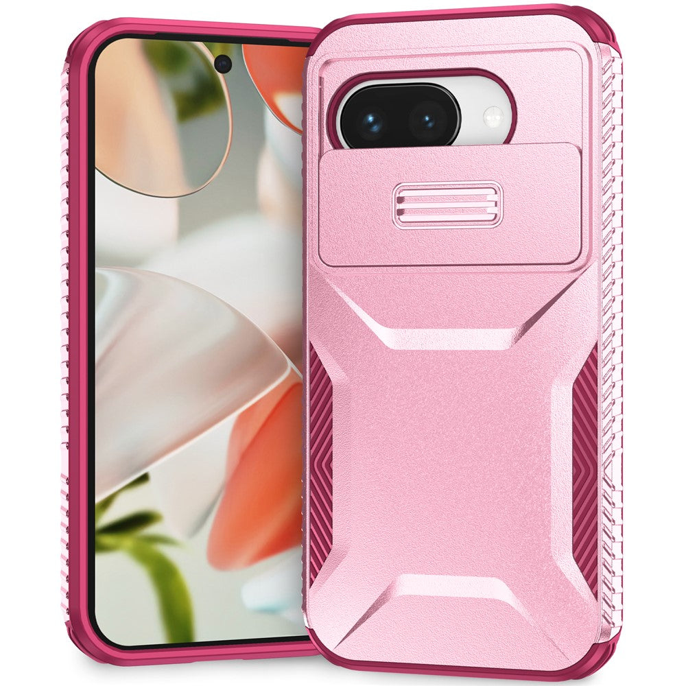 Til Google Pixel 9a Cover Camshield TPU + PC Telefoncover Skridsikker Sidekant
