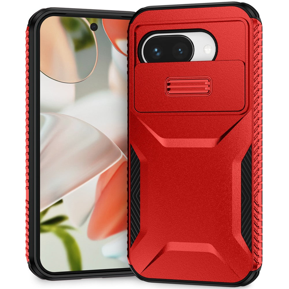 Til Google Pixel 9a Cover Camshield TPU + PC Telefoncover Skridsikker Sidekant