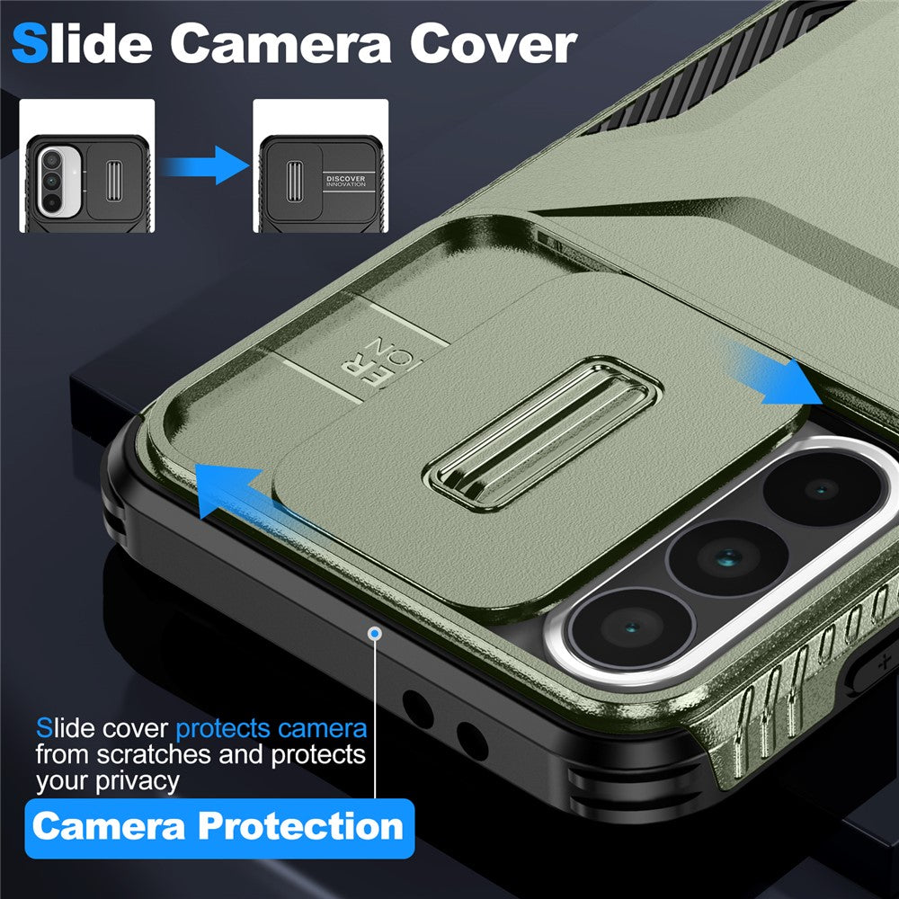 For Samsung Galaxy A37 5G / A56 5G / A36 5G Case Camshield TPU+PC Phone Cover Non-Slip Side Edge