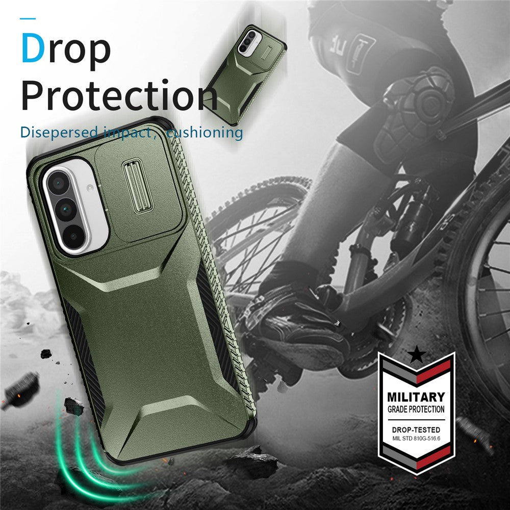 For Samsung Galaxy A37 5G / A56 5G / A36 5G Case Camshield TPU+PC Phone Cover Non-Slip Side Edge