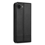 AZNS For iPhone 17th / 16th Case Cowhide Texture PU Leather Wallet Phone Cover