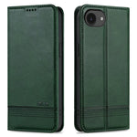 AZNS For iPhone 17th / 16th Case Cowhide Texture PU Leather Wallet Phone Cover