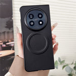 For Oppo Find N5 5G Magnetic Case PU + TPU Phone Back Cover