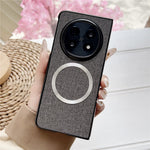 For Oppo Find N5 5G Magnetic Case Drop-Proof TPU + Cloth Back Phone Cover