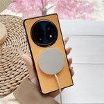 For Oppo Find N5 5G Magnetic Case Drop-Proof TPU + Cloth Back Phone Cover