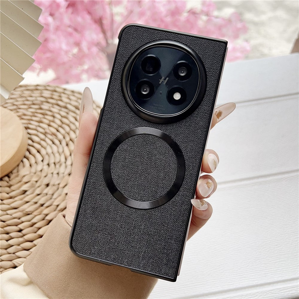For Oppo Find N5 5G Magnetic Case Drop-Proof TPU + Cloth Back Phone Cover