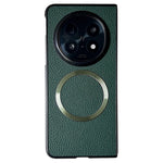 For Oppo Find N5 5G Magnetic Case Litchi Texture PU Leather + TPU Phone Back Cover